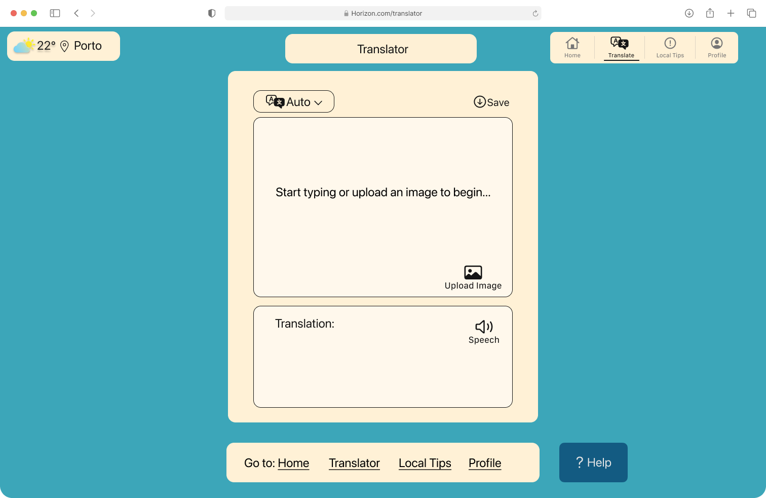 Horizon multiplatform screens - view two